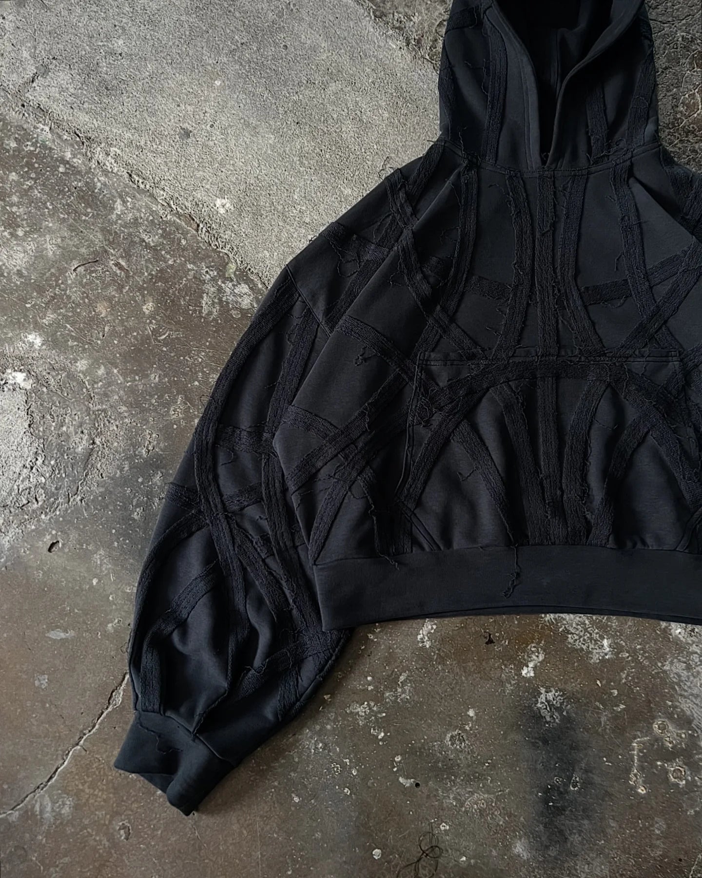 Y2K Seraphim Black Hoodie