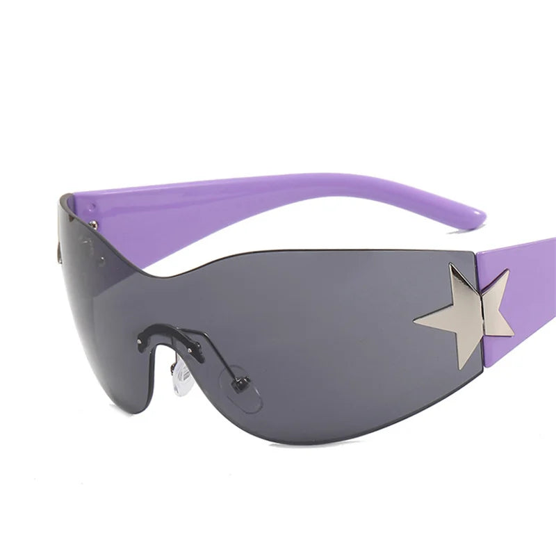Y2K Silver Star Sunglasses
