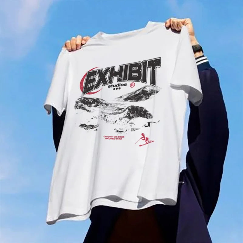 Y2K Ski Graphic T Shirt