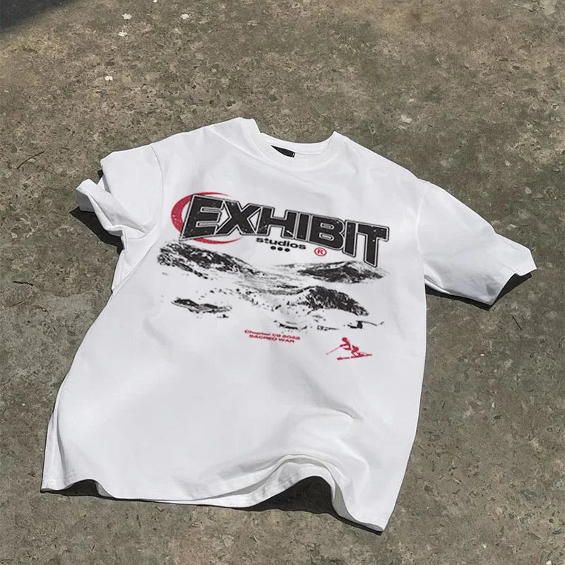 Y2K Ski Graphic T Shirt