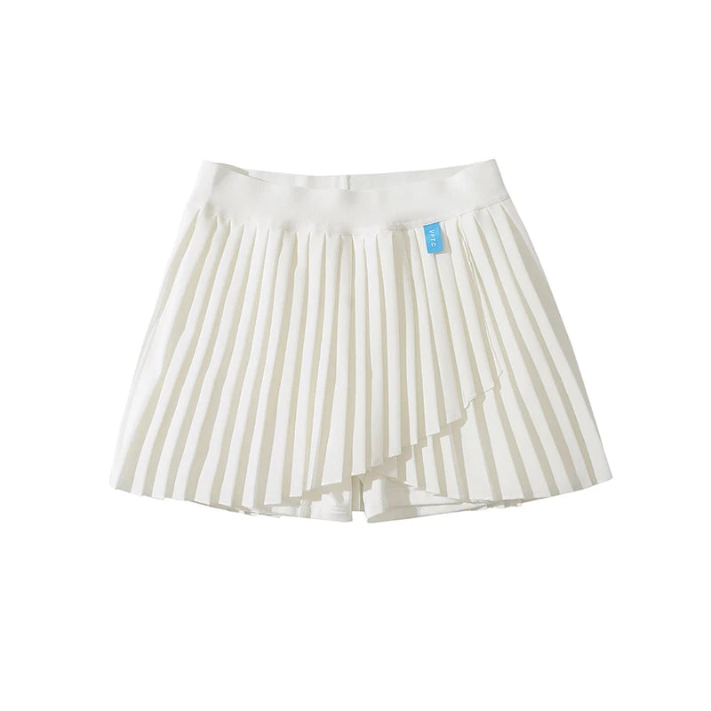 Y2K Skirt Pleated High Waist Mini Tennis Skirt