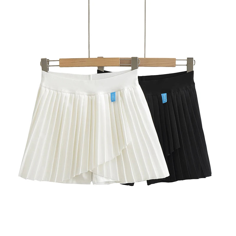 Y2K Skirt Pleated High Waist Mini Tennis Skirt