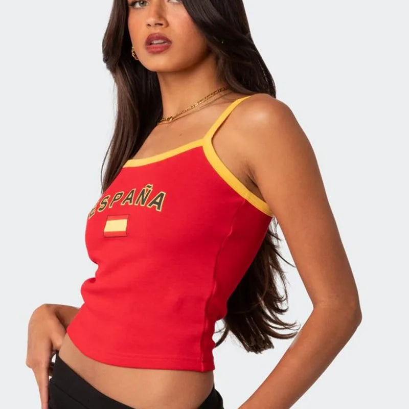 Y2K Spain Crop Top