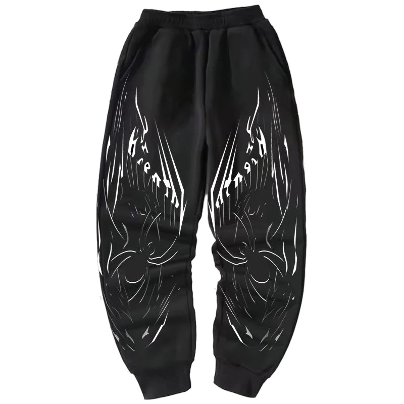 Y2K Spider Graphic Baggy Sweatpant Joggers