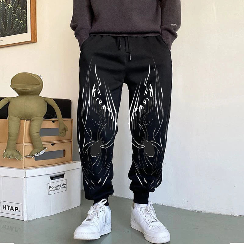 Y2K Spider Graphic Baggy Sweatpant Joggers