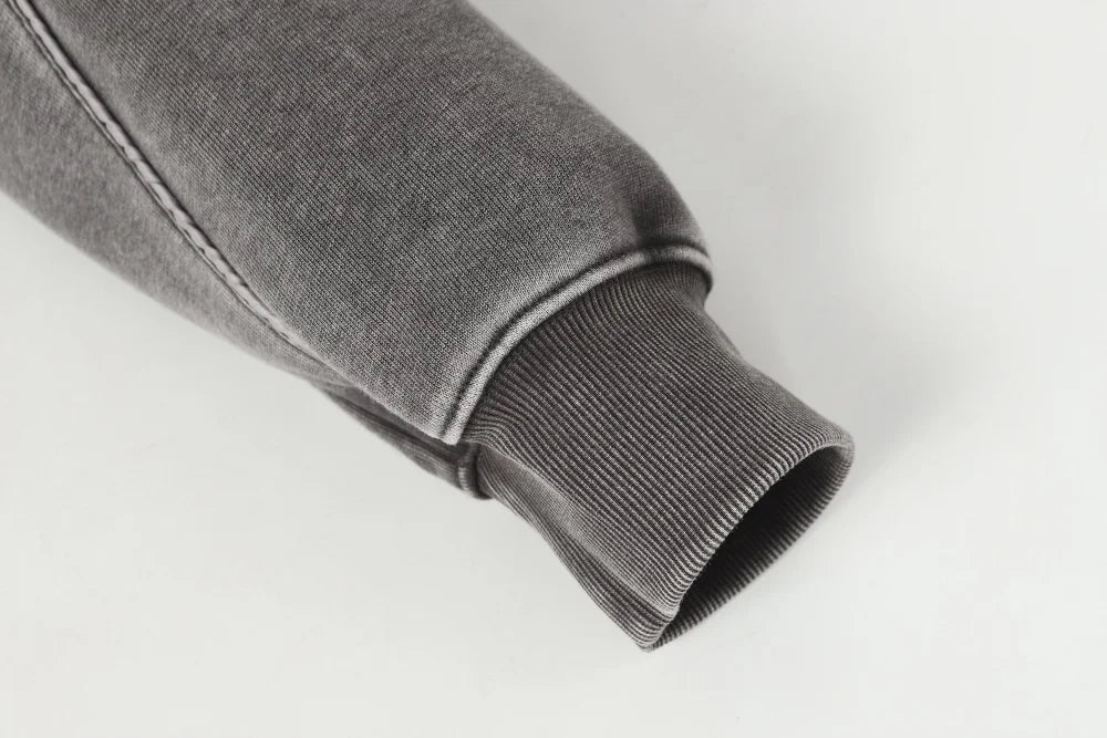 Y2K Spliced Washed Hoodie