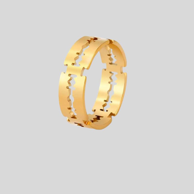 Y2K Stainless Steel Blade Ring
