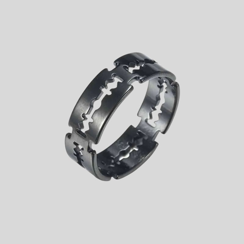 Y2K Stainless Steel Blade Ring