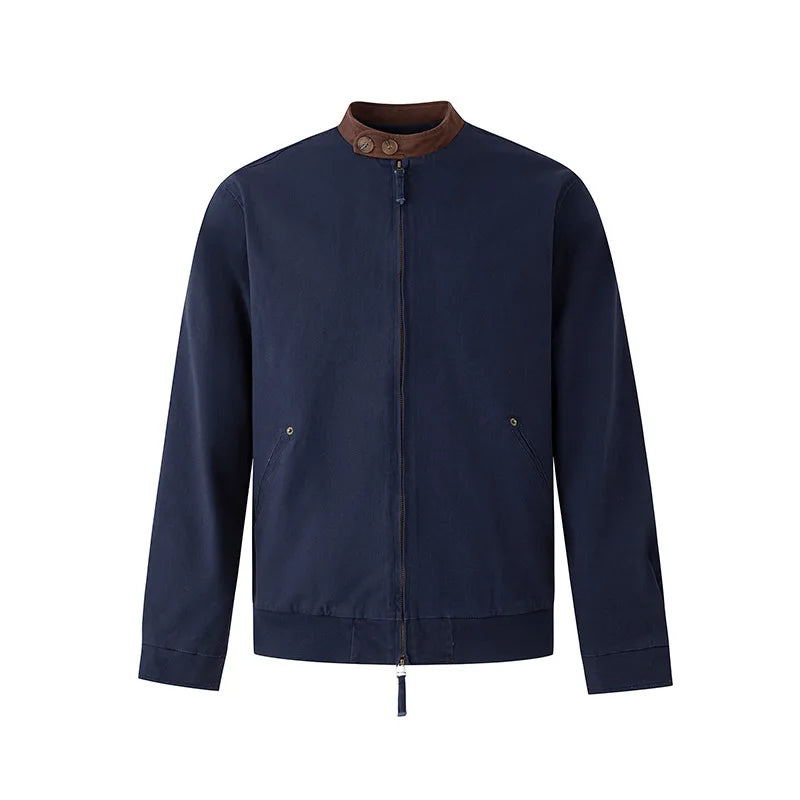 Y2K Stand Collar Slim Zip Up Jacket