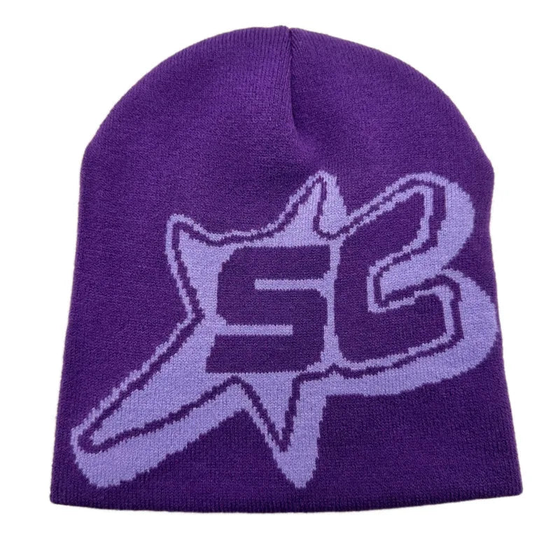 Y2K Star Beanie Hat