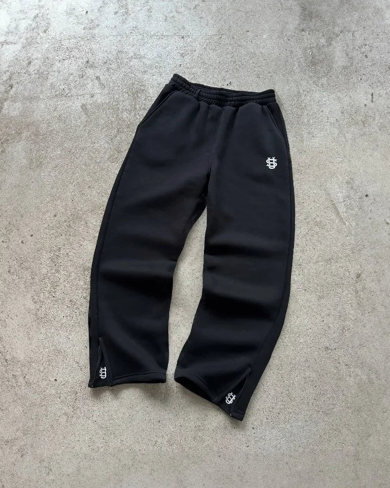 Y2K Straight Leg Baggy Embroidered Sweatpant Joggers