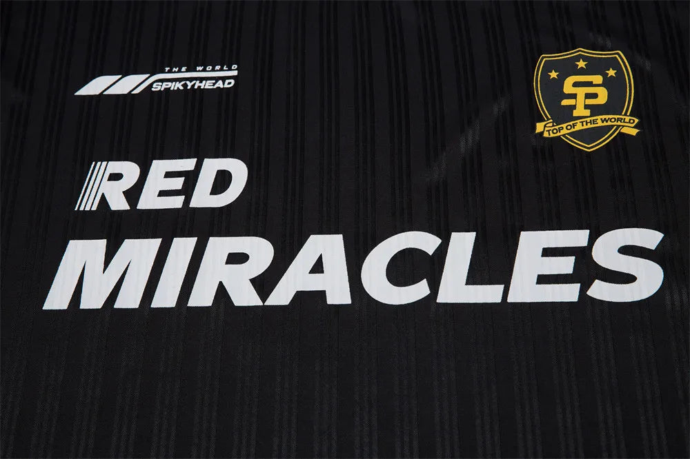 Y2K Striped "Miracle" Soccer Jersey