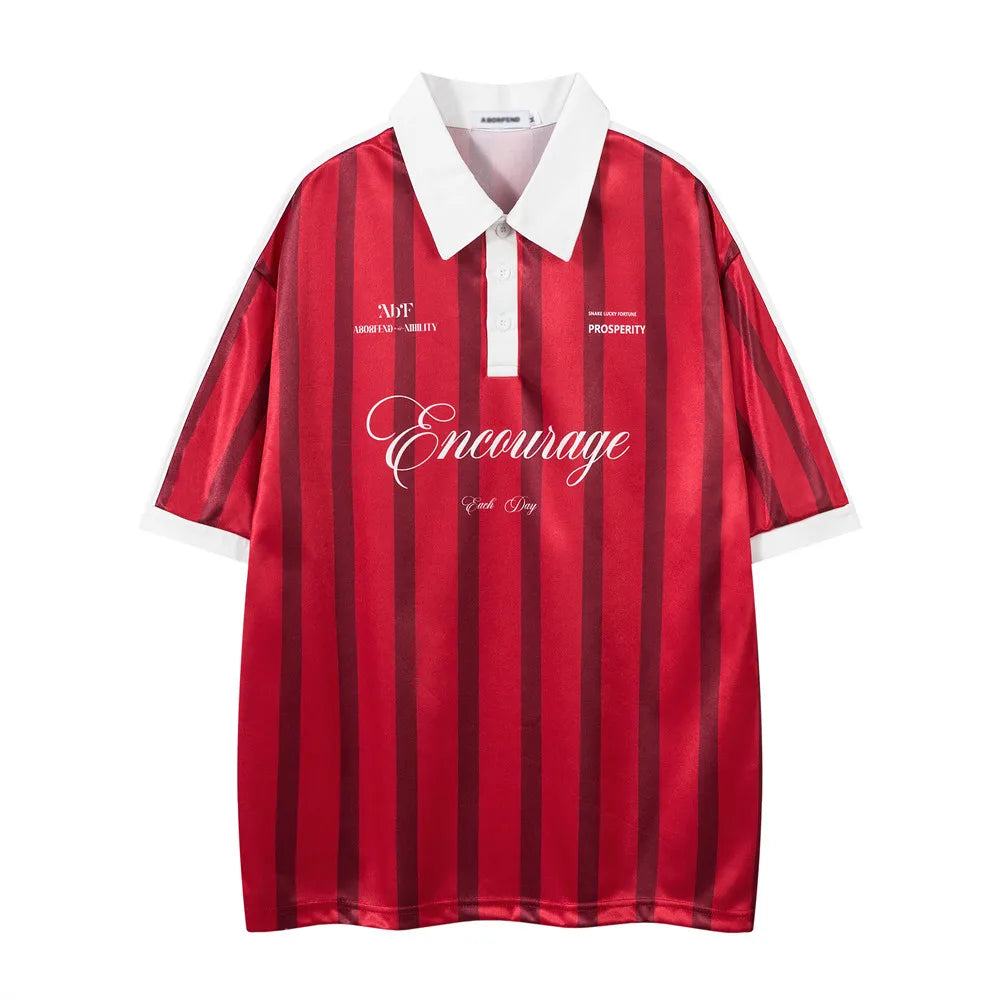Y2K Striped "Year of the Snake" Soccer Jersey