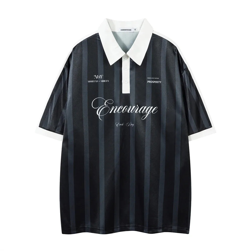 Y2K Striped "Year of the Snake" Soccer Jersey