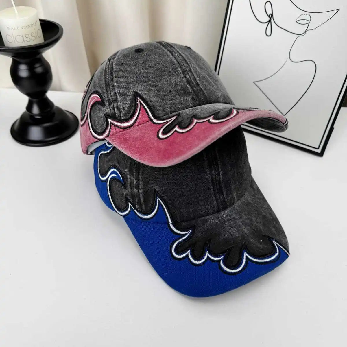 Y2K Summer Sun Embroidered Baseball Cap