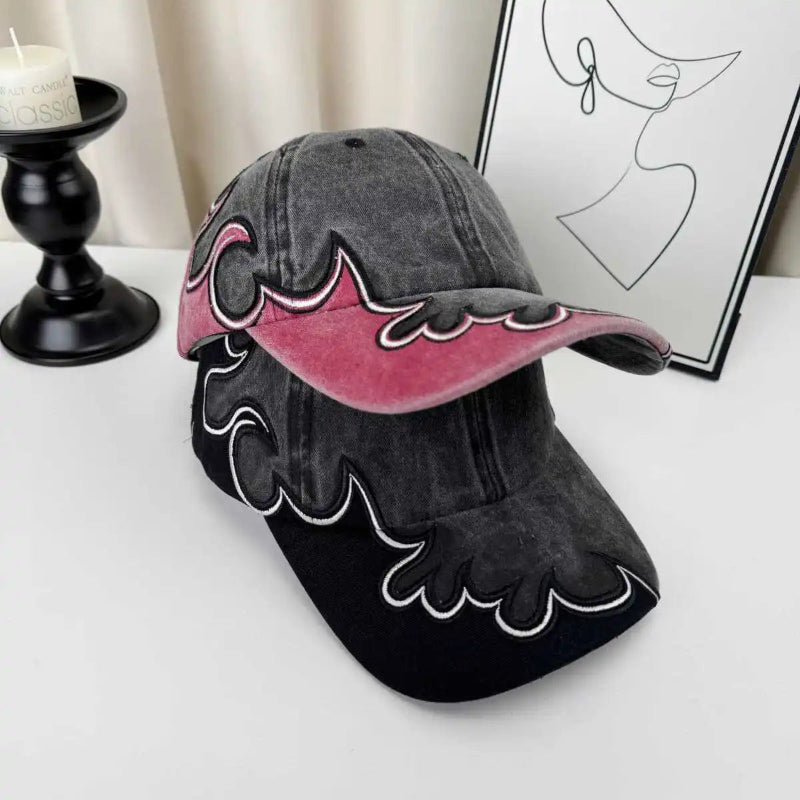 Y2K Summer Sun Embroidered Baseball Cap