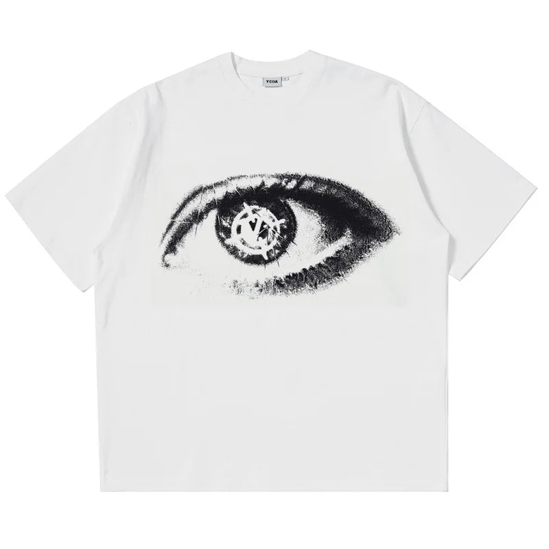 Y2K Target Eye Graphic T Shirt