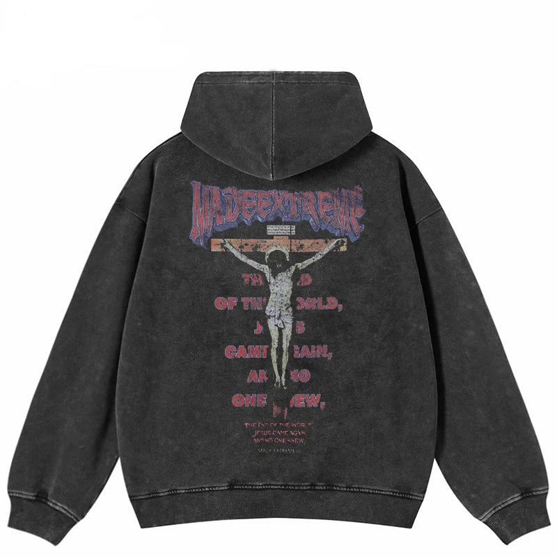 Y2K The Savoir Graphic Black Hoodie