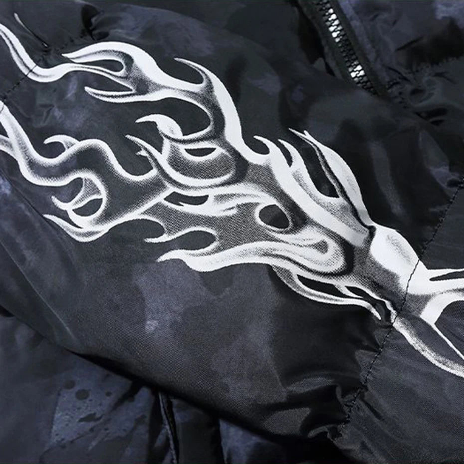 Y2K "This is my home" Padded Puffer Jacket Coat