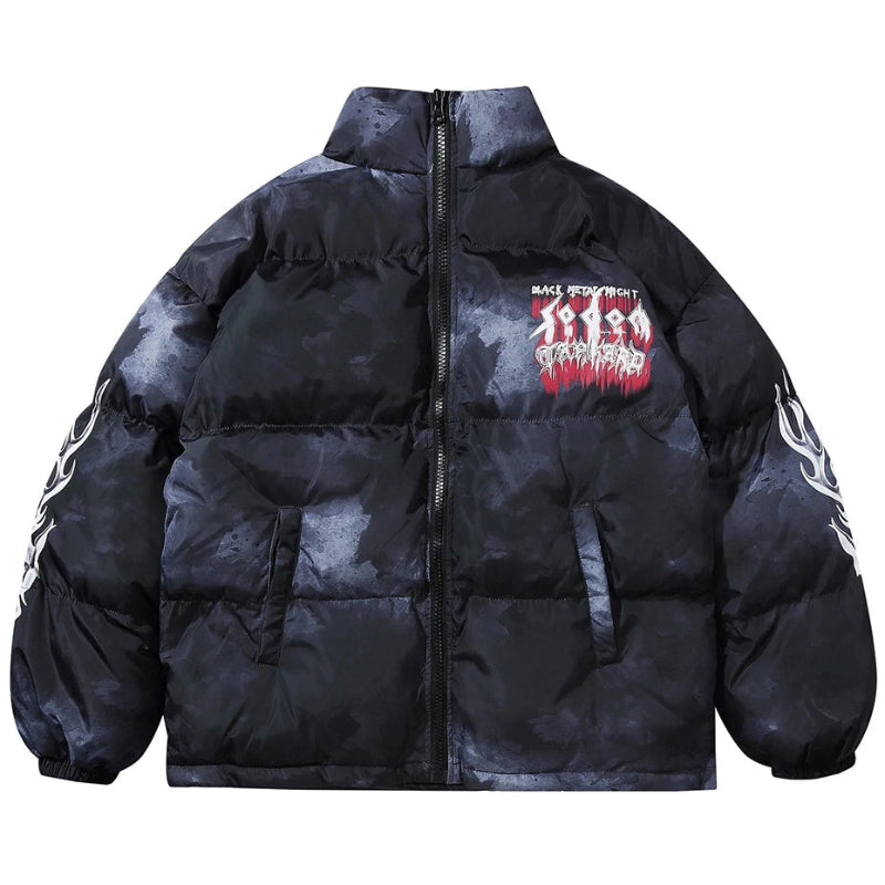 Y2K "This is my home" Padded Puffer Jacket Coat