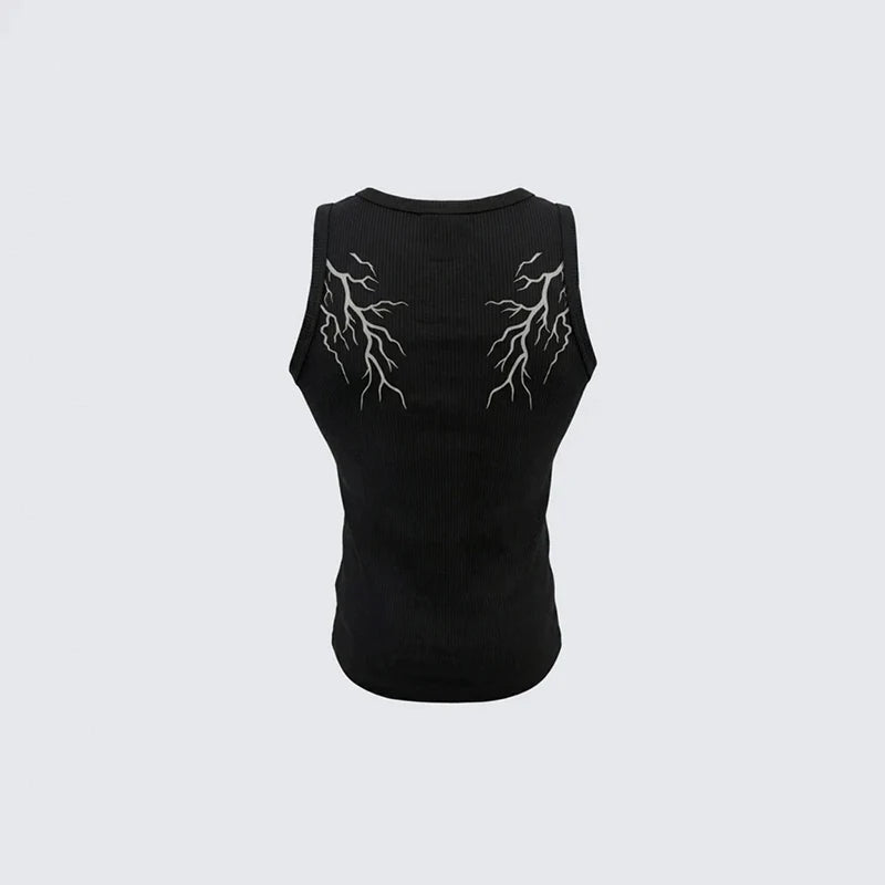 Y2K Thunder & Lightening Tank Top