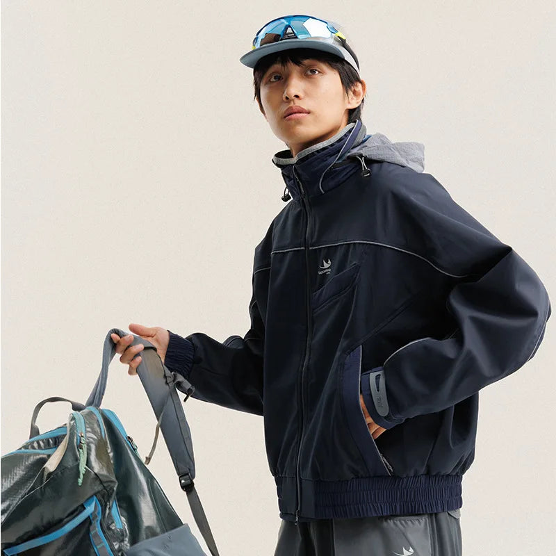 Y2K Track Soft Shell Best Windbreaker Jacket Coat