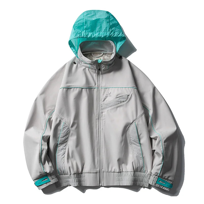Y2K Track Soft Shell Best Windbreaker Jacket Coat