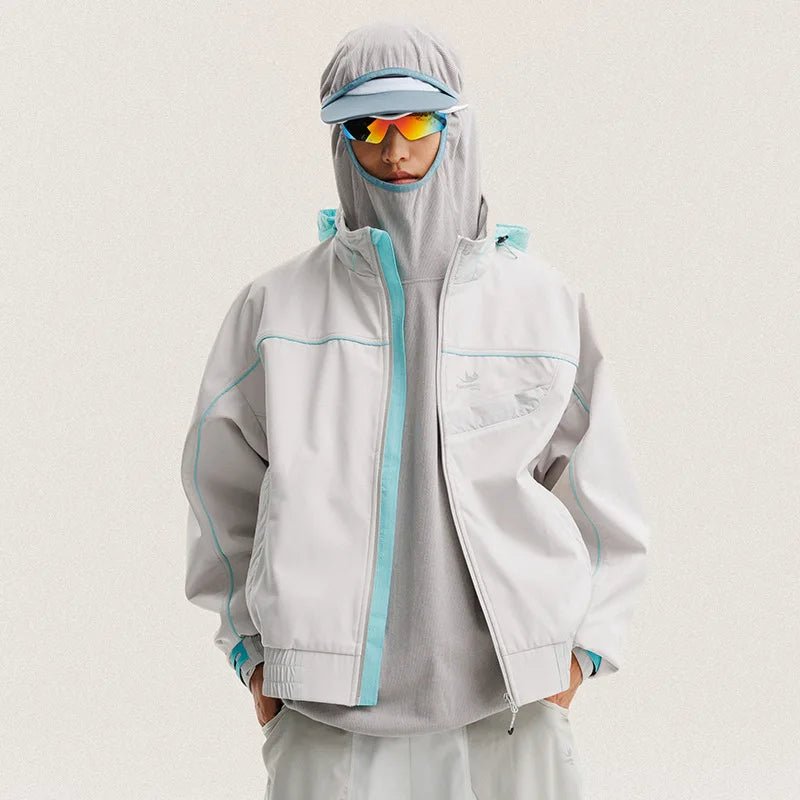 Y2K Track Soft Shell Best Windbreaker Jacket Coat