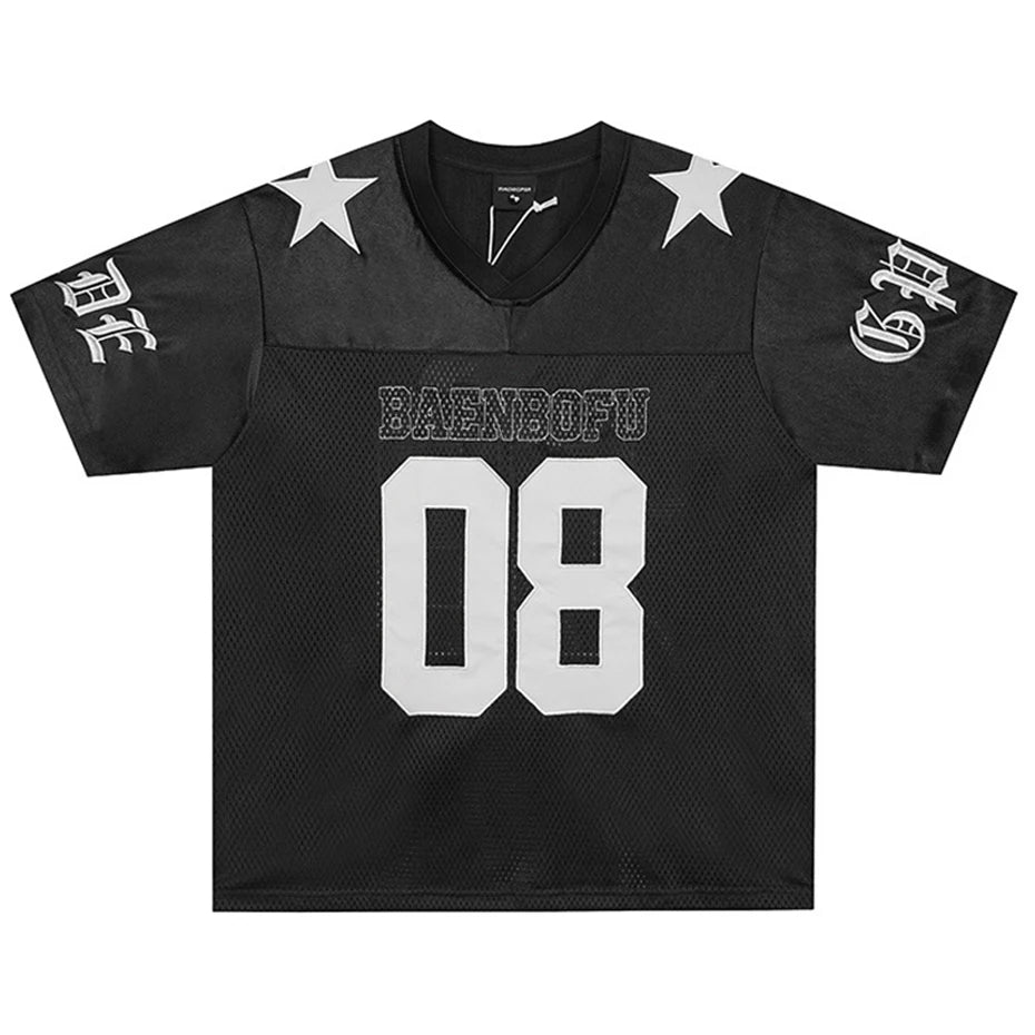 Y2K Two Stars Football Jersey