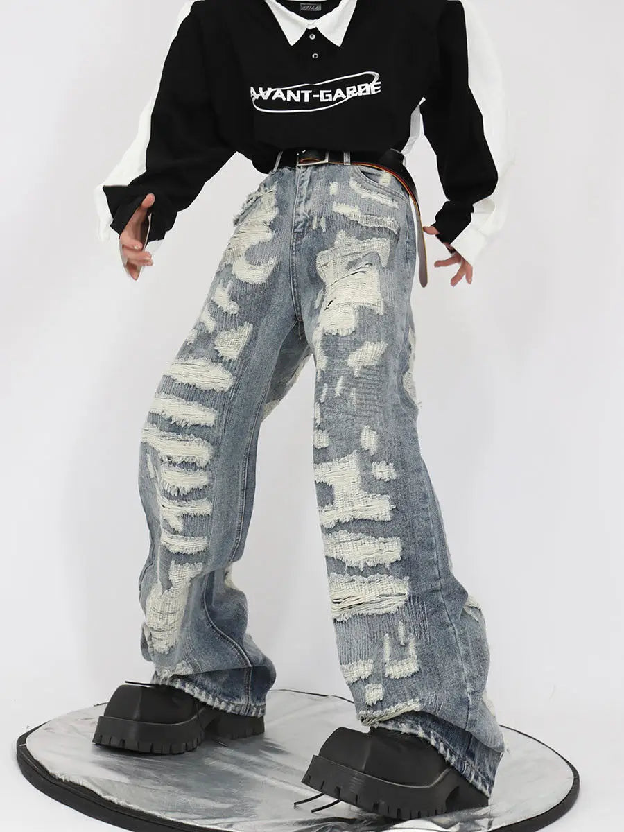 Y2K Ultra Ripped Baggy Jeans