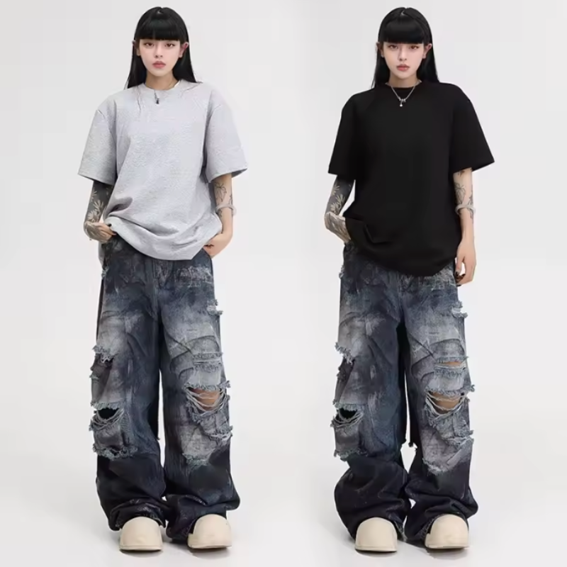 Y2K Ultra Ripped Baggy Jeans