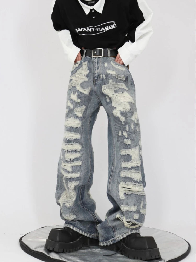 Y2K Ultra Ripped Baggy Jeans