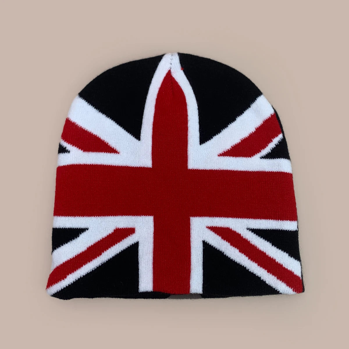 Y2K Union Jack Graphic Beanie