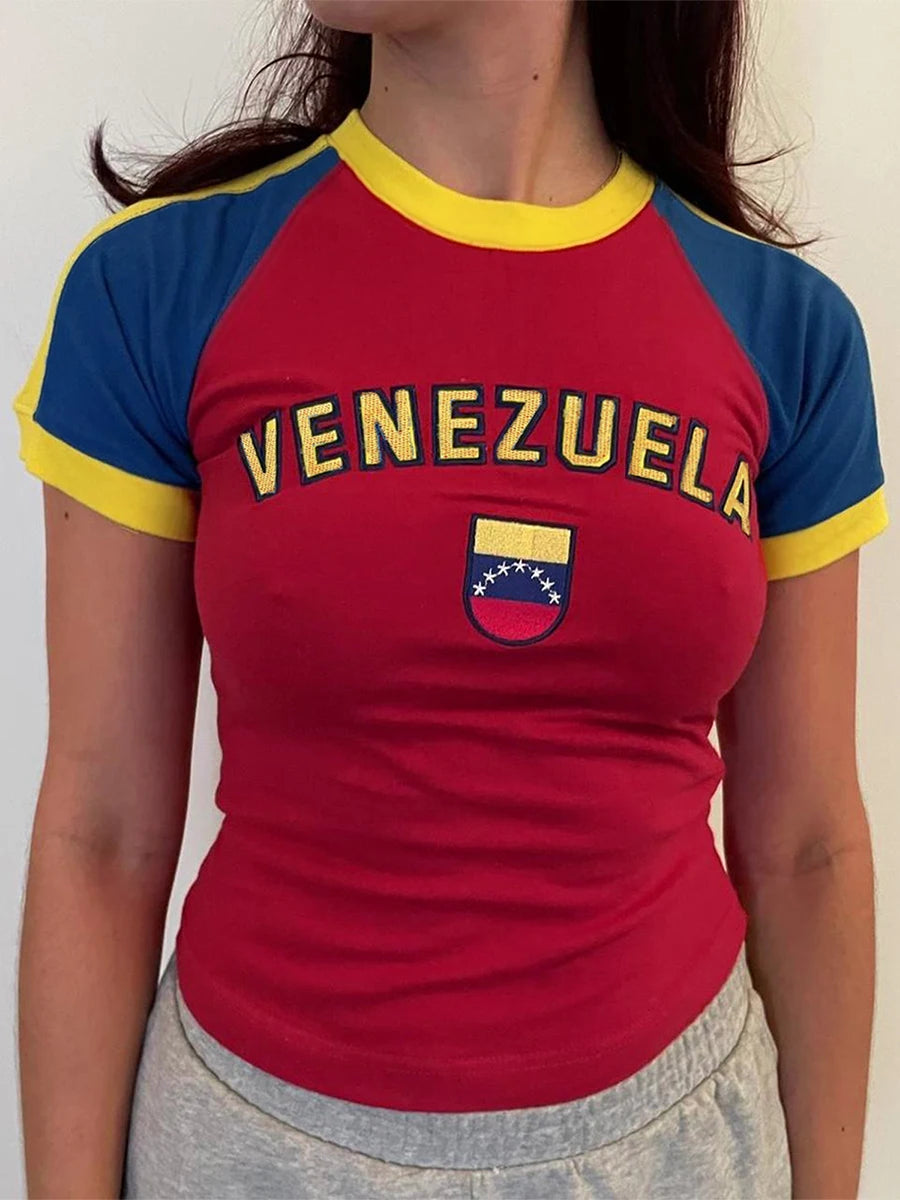 Y2K Venezuela Crop Top