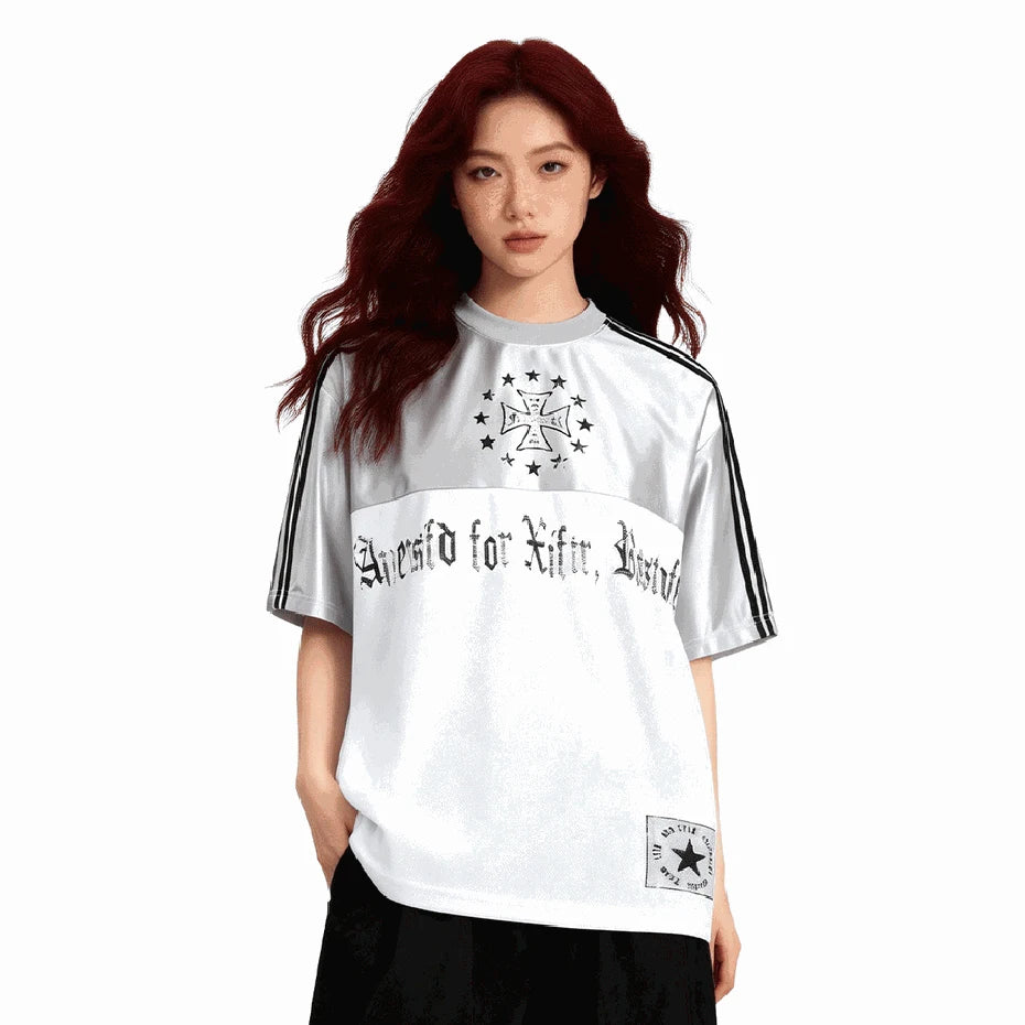 Y2K Vintage Biker Old School Training Jersey