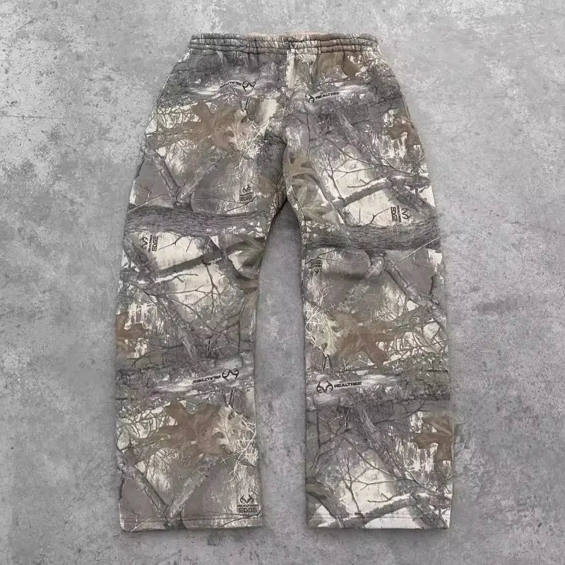 Y2K Vintage Camouflage Pattern Baggy Sweatpants Jogger