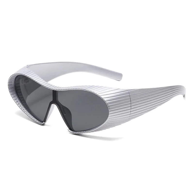 Y2K Vintage Irregular Cat Eye Futuristic Sunglasses