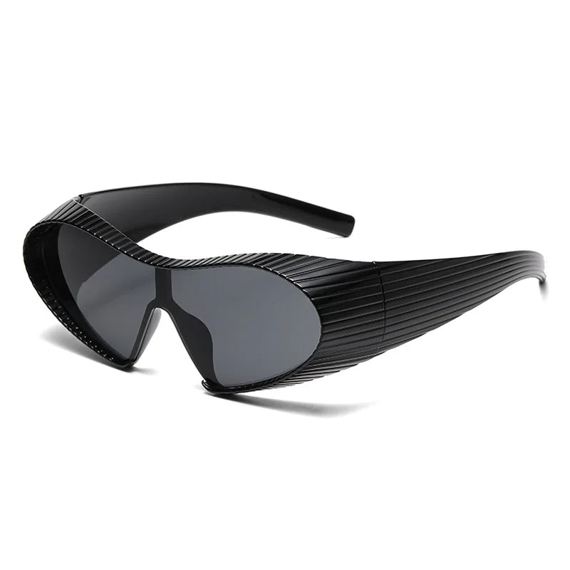 Y2K Vintage Irregular Cat Eye Futuristic Sunglasses