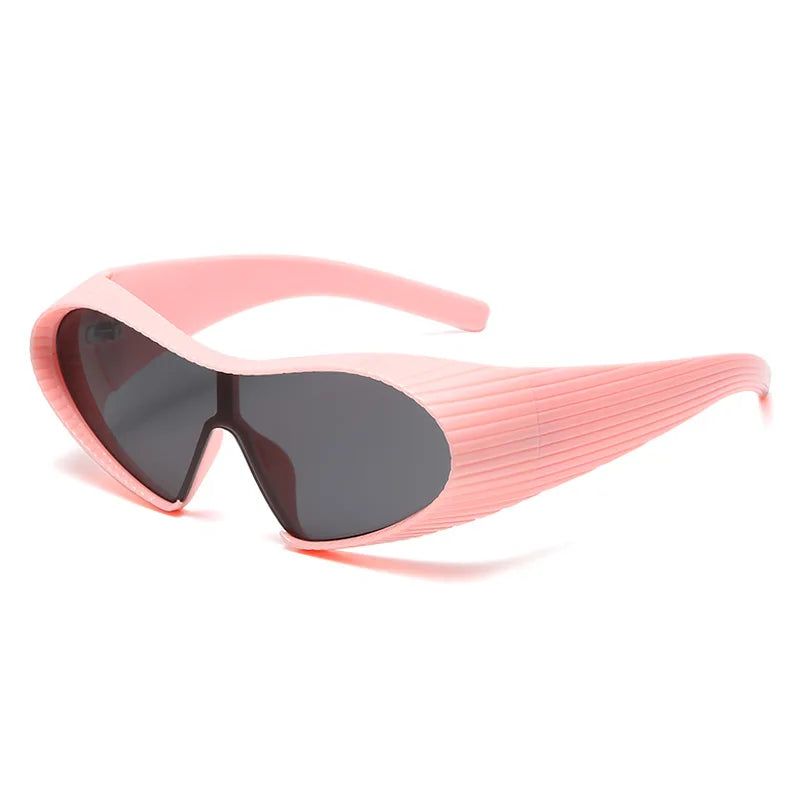 Y2K Vintage Irregular Cat Eye Futuristic Sunglasses