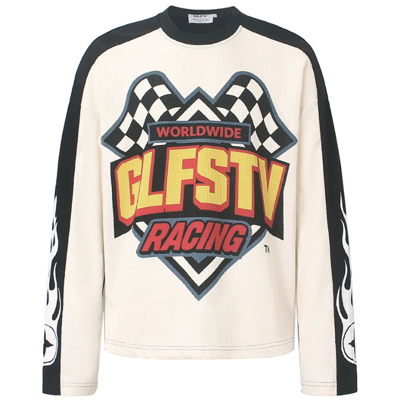 Y2K Vintage Long Sleeve Racing Top
