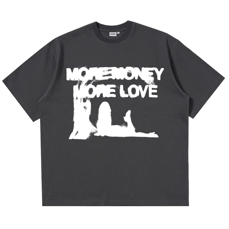 Y2K Vintage "More Money More Love" Graphic T Shirt