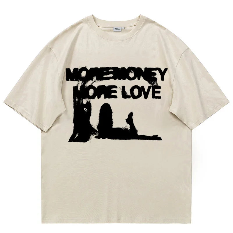 Y2K Vintage "More Money More Love" Graphic T Shirt