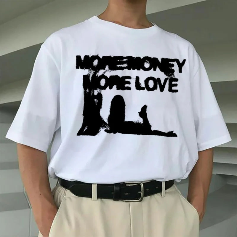 Y2K Vintage "More Money More Love" Graphic T Shirt