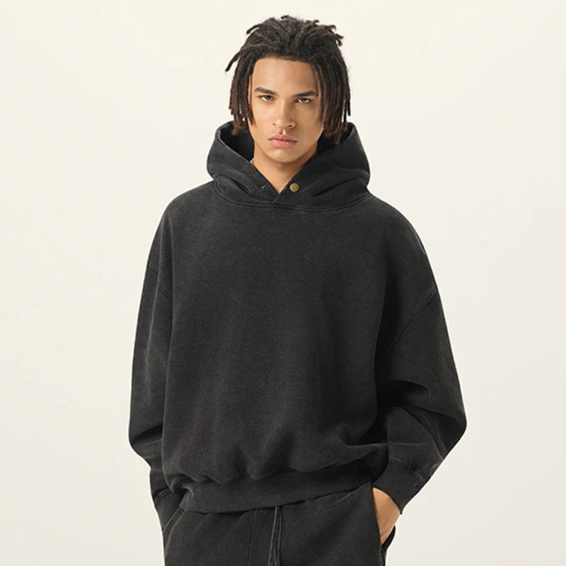 Y2K Vintage Oversized Baggy Plain Hoodie
