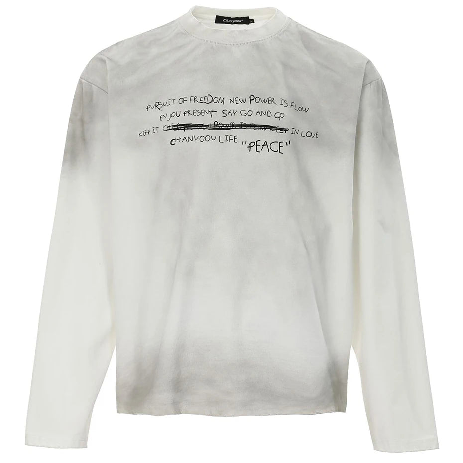 Y2K Vintage Oversized Long Sleeve Top