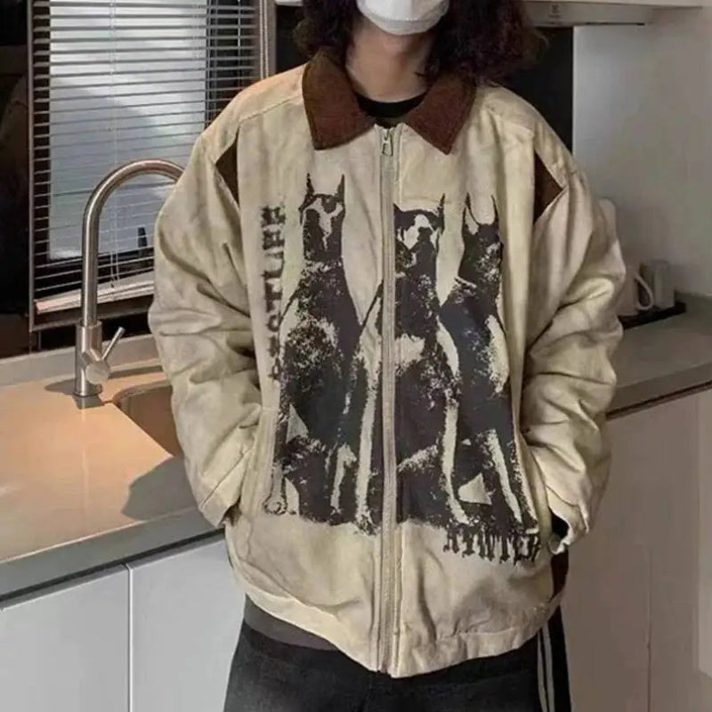 Y2K Vintage "The Dogs" Workwear Mens Jacket