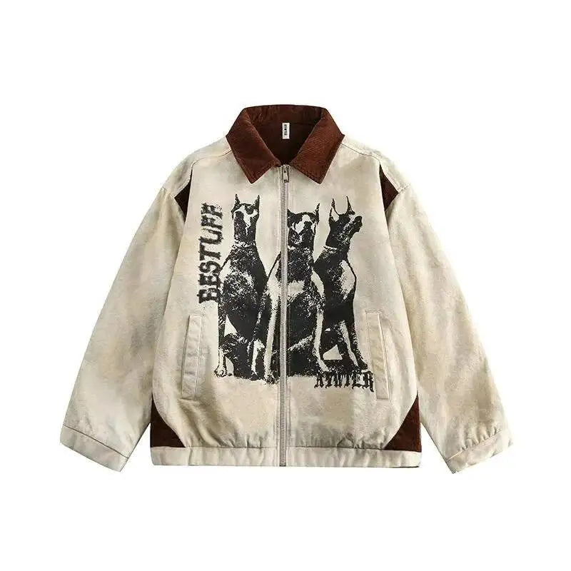 Y2K Vintage "The Dogs" Workwear Mens Jacket