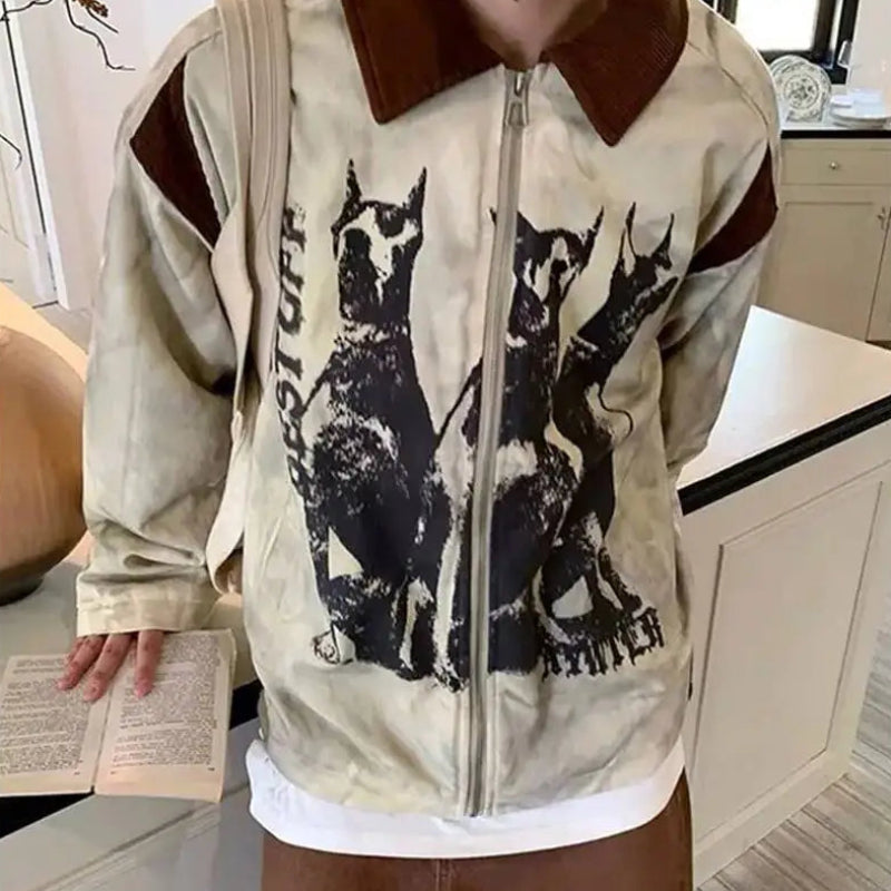 Y2K Vintage "The Dogs" Workwear Mens Jacket