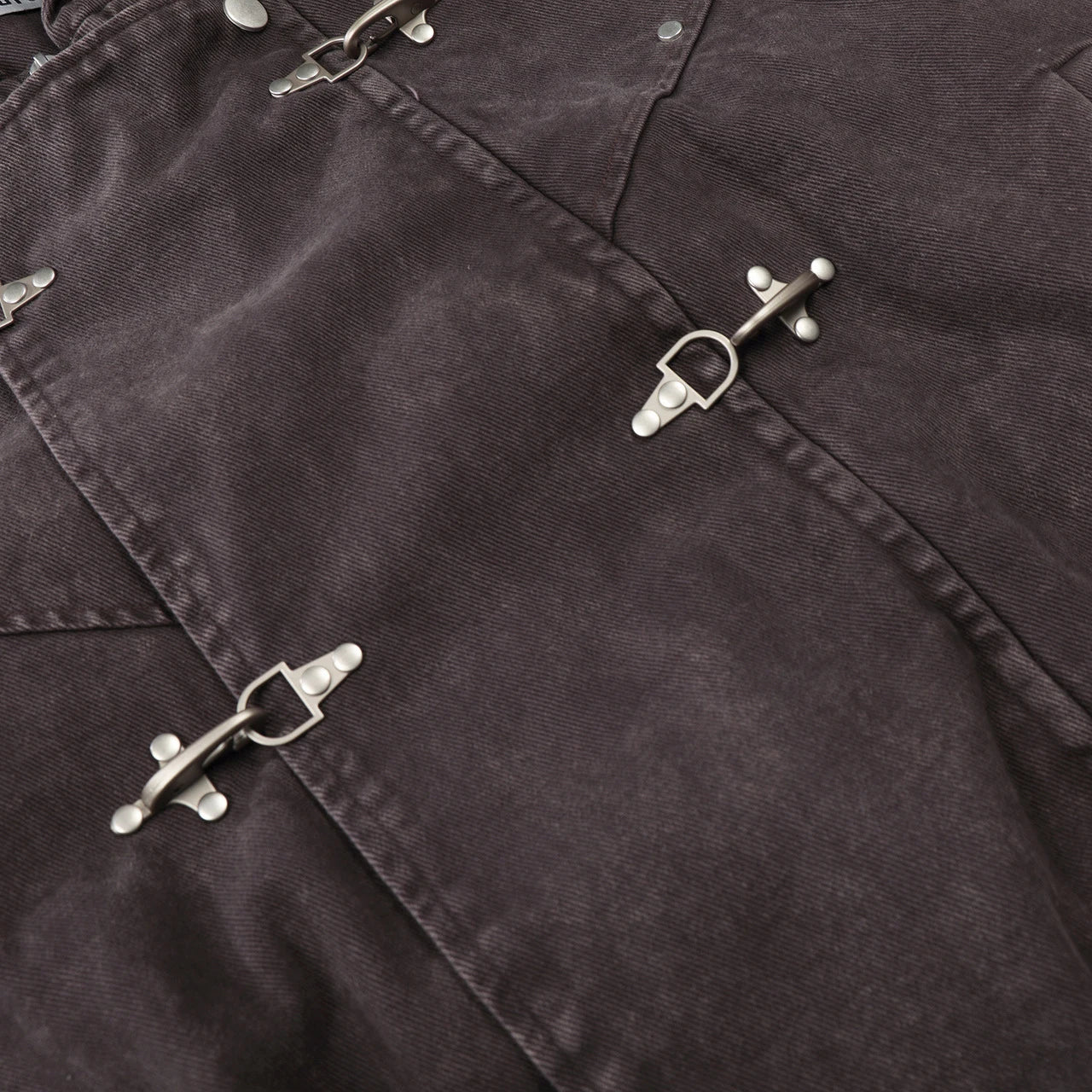 Y2K Vintage Washed Airplane Clip Denim Jacket Coat