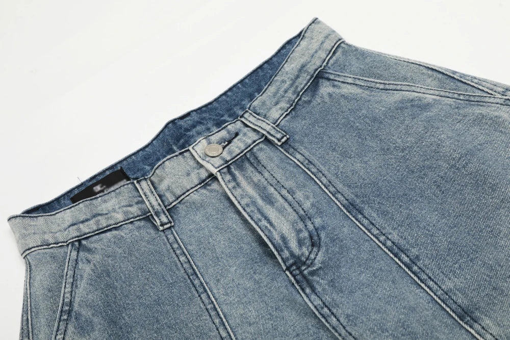 Y2K Washed Baggy Barrel Cargo Jeans